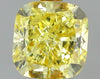 GIA 0.49 Fancy Intense Yellow-SI2 Cushion Diamond