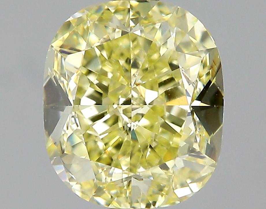 GIA 1.76 Fancy Yellow-VVS2 Cushion Diamond