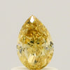 GIA 0.65 Fancy Orangy Yellow-VS2 Pear Diamond