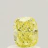 GIA 0.48 Fancy Yellow-VVS2 Cushion Diamond