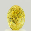 GIA 0.68 Fancy Vivid Yellow-SI2 Oval Diamond