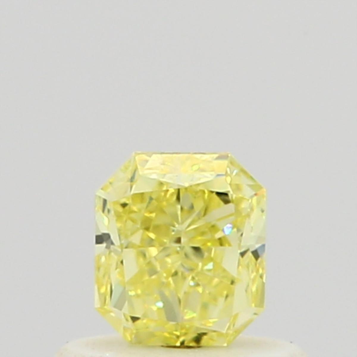 GIA 0.51 Fancy Yellow-VS1 Radiant Diamond