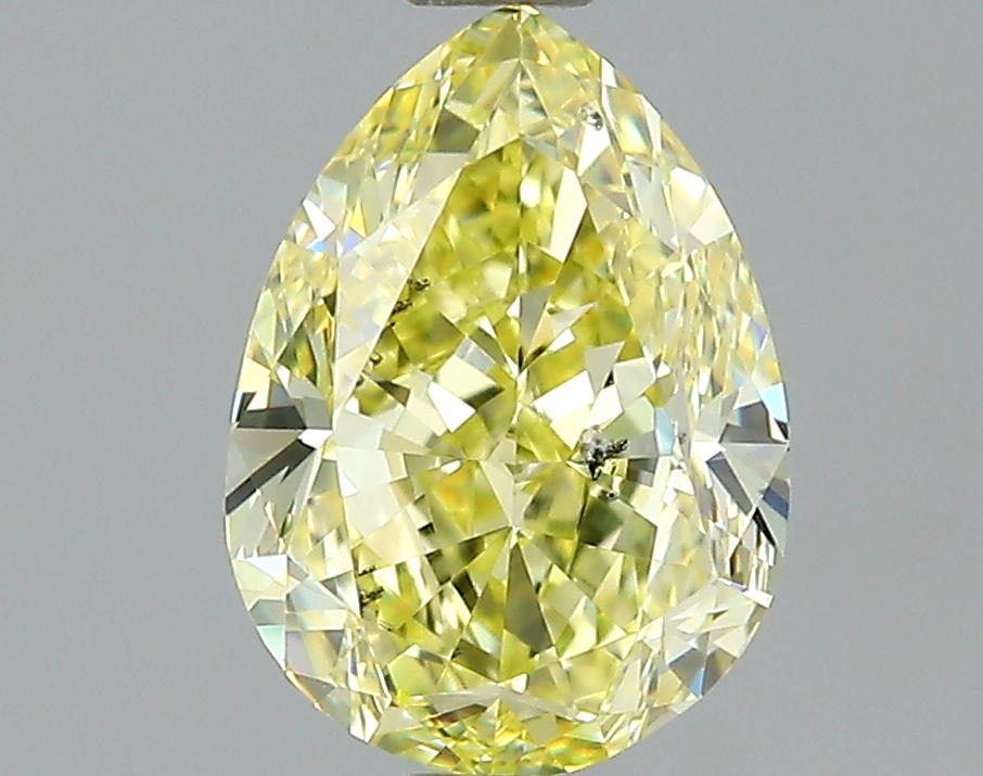 GIA 1.03 Fancy Yellow-SI1 Pear Diamond