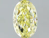 GIA 0.55 Fancy Yellow-IF Oval Diamond