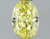 GIA 0.51 Fancy Intense Yellow-VVS1 Oval Diamond