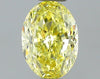 GIA 0.55 Fancy Intense Yellow-VS2 Oval Diamond
