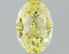 GIA 0.55 Fancy Intense Yellow-VS1 Oval Diamond
