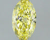 GIA 0.52 Fancy Intense Yellow-VS2 Oval Diamond