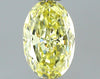 GIA 0.53 Fancy Yellow-VS1 Oval Diamond