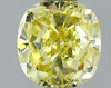 GIA 0.47 Fancy Intense Yellow-VVS2 Cushion Diamond