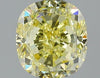 GIA 0.8 Fancy Intense Yellow-VVS2 Cushion Diamond