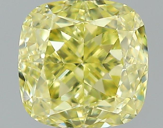GIA 0.51 Fancy Yellow-VS1 Cushion Diamond