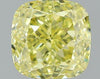 GIA 0.51 Fancy Yellow-VS1 Cushion Diamond