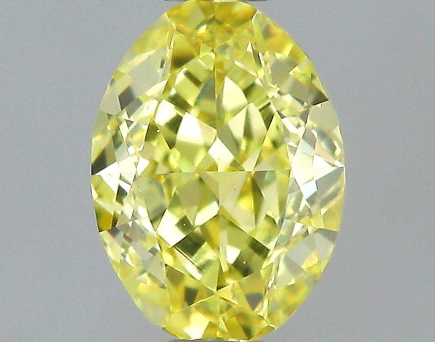 GIA 0.53 Fancy Intense Yellow-VS2 Oval Diamond