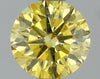 GIA 0.41 Fancy Intense Yellow-I1 Round Diamond
