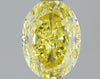 GIA 0.6 Fancy Intense Yellow-VVS2 Oval Diamond