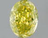 GIA 0.55 Fancy Intense Yellow-VS1 Oval Diamond