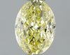 GIA 0.58 Fancy Yellow-VS1 Oval Diamond