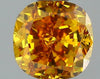 GIA 0.48 Fancy Intense Yellow Orange-VS2 Cushion Diamond