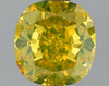 GIA 0.78 Fancy Intense Yellow-VVS2 Cushion Diamond