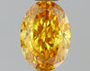 GIA 0.55 Fancy Vivid Orange Yellow-VS2 Oval Diamond