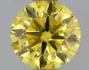 GIA 0.41 Fancy Vivid Yellow-SI2 Round Diamond