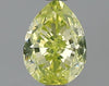 GIA 0.64 Fancy Intense Greenish Yellow-VS2 Pear Diamond