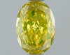GIA 0.6 Fancy Intense Yellow-VVS2 Oval Diamond