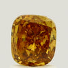 GIA 1.01 Fancy Deep Brownish Orangy Yellow-SI1 Cushion Diamond