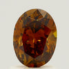 GIA 1.01 Fancy Deep Orange Brown-I1 Oval Diamond
