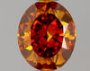GIA 0.56 Fancy Deep Yellowish Orange-SI1 Oval Diamond