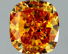 GIA 0.5 Fancy Deep Yellow Orange-SI1 Cushion Diamond