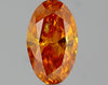 GIA 1.1 Fancy Deep Yellowish Orange-I1 Oval Diamond