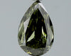 GIA 1.2 Fancy Dark Gray Yellowish Green-SI2 Pear Diamond