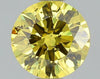GIA 0.41 Fancy Vivid Yellow-SI2 Round Diamond