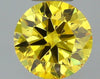 GIA 0.2 Fancy Vivid Yellow-VVS1 Round Diamond