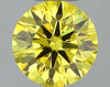 GIA 0.23 Fancy Vivid Orangy Yellow-VVS1 Round Diamond