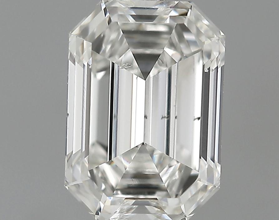 GIA 0.91 H-SI1 Emerald Diamond