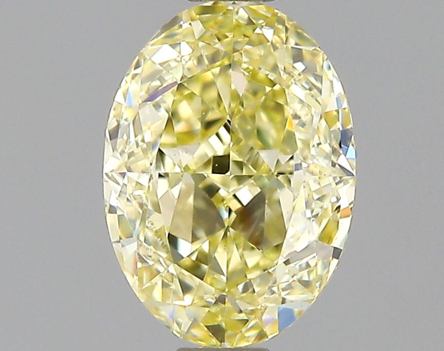 GIA 0.71 Fancy Yellow-VS1 Oval Diamond