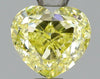 GIA 1 Fancy Yellow-VVS1 Heart Diamond