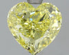 GIA 1.3 Fancy Intense Yellow-VS2 Heart Diamond