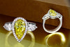 GIA 2.11 Fancy Vivid Yellow-VVS1 Pear Diamond