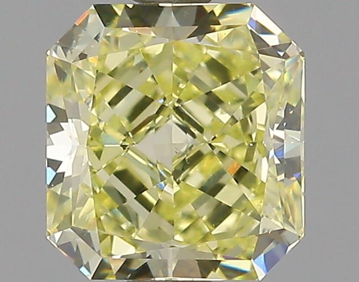 GIA 1.13 Fancy Yellow-VS1 Radiant Diamond