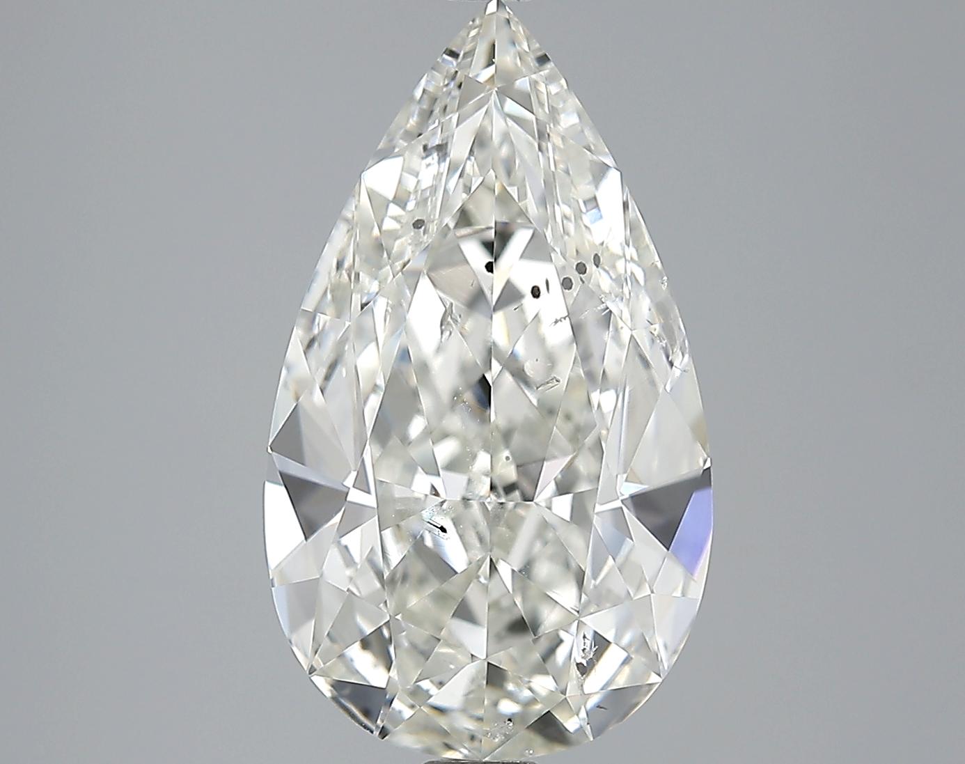 GIA 4.05 J-SI2 Pear Diamond