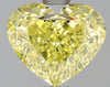 GIA 1.08 Fancy Yellow-VS1 Heart Diamond