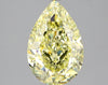 GIA 3.28 Fancy Yellow-VS1 Pear Diamond