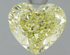 GIA 1.26 Fancy Yellow-VS2 Heart Diamond