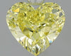 GIA 1 Fancy Intense Yellow-VS2 Heart Diamond