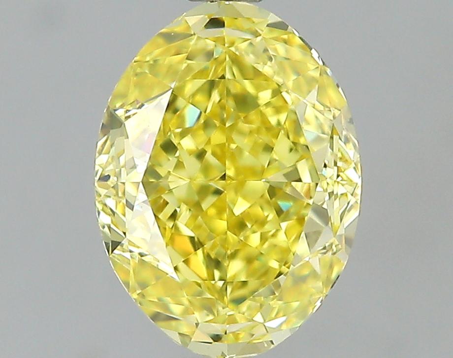 GIA 1.52 Fancy Intense Yellow-VS2 Oval Diamond