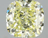 GIA 1.29 Fancy Light Yellow-VS1 Cushion Diamond